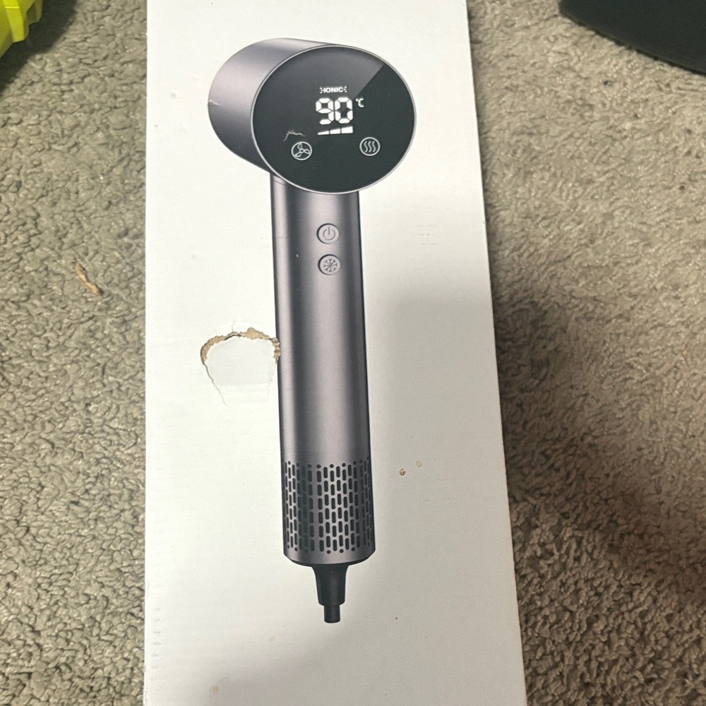 Hair Dryer with Digital Display pink